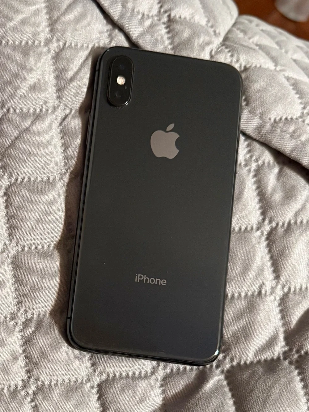 Apple iPhone in Space Gray with Dual Rear Cameras